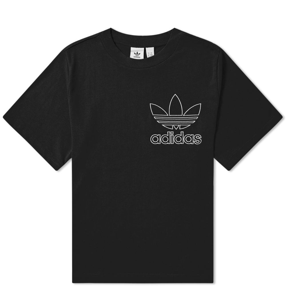 adidas outline tee black
