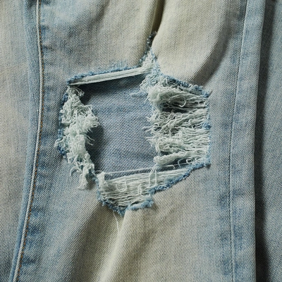 Shop Amiri Broken Jean In Blue