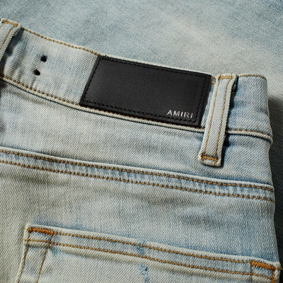 Shop Amiri Broken Jean In Blue