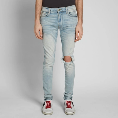 Shop Amiri Broken Jean In Blue