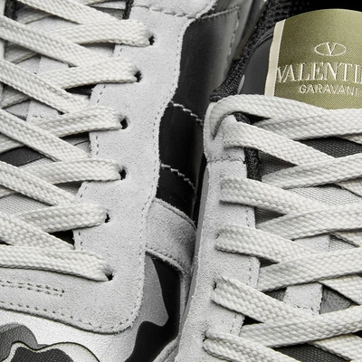 Shop Valentino Rockrunner Sneaker In Black