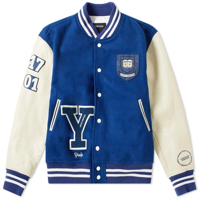 Shop Calvin Klein 205w39nyc Yale Varsity Jacket In Blue