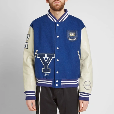 Shop Calvin Klein 205w39nyc Yale Varsity Jacket In Blue