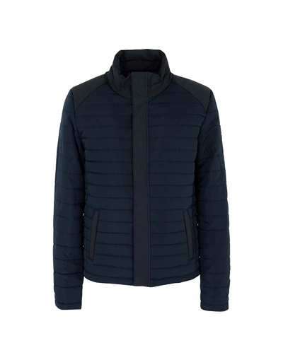 Shop Ecoalf Synthetic Down Jackets In Dark Blue