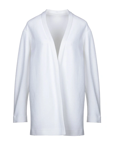 Shop Alaïa Full-length Jacket In White