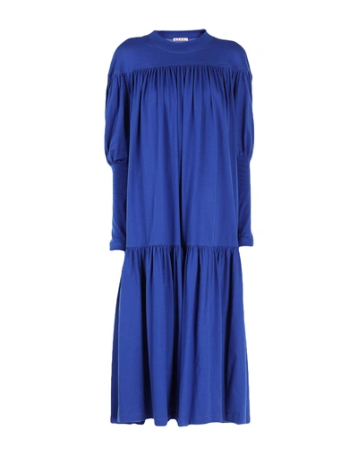 Shop Marni Midi Dress In Blue