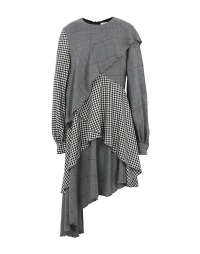 Shop Au Jour Le Jour Midi Dresses In Grey