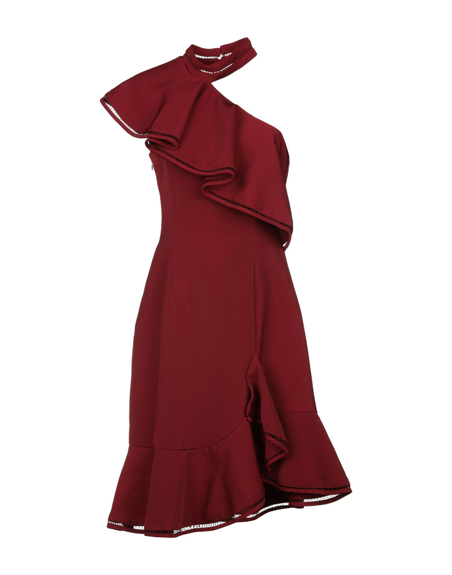 plain maroon gown