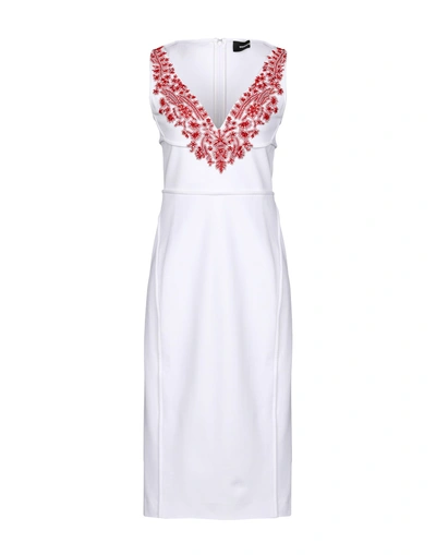 Dsquared2 Knee-length Dresses In White