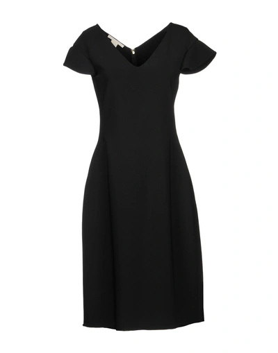 Shop Antonio Berardi Woman Midi Dress Black Size 10 Viscose, Elastane
