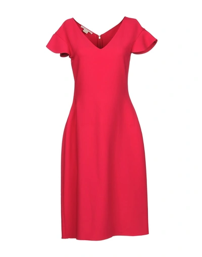 Shop Antonio Berardi Woman Midi Dress Fuchsia Size 8 Viscose, Elastane In Pink