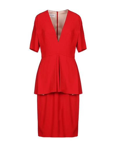Shop Daniele Carlotta Knee-length Dress In Red