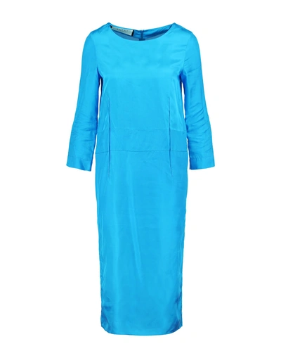 Shop Marni Knee-length Dresses In Azure