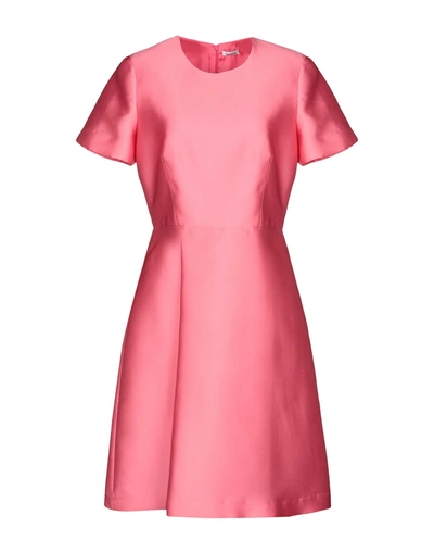 Shop P.a.r.o.s.h P. A.r. O.s. H. Woman Midi Dress Pink Size Xl Polyester, Silk