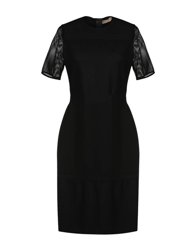Shop Burberry Knee-length Dresses In Black