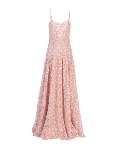 Shop Piccione•piccione Long Dress In Pink