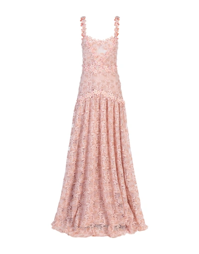 Shop Piccione•piccione Long Dress In Pink