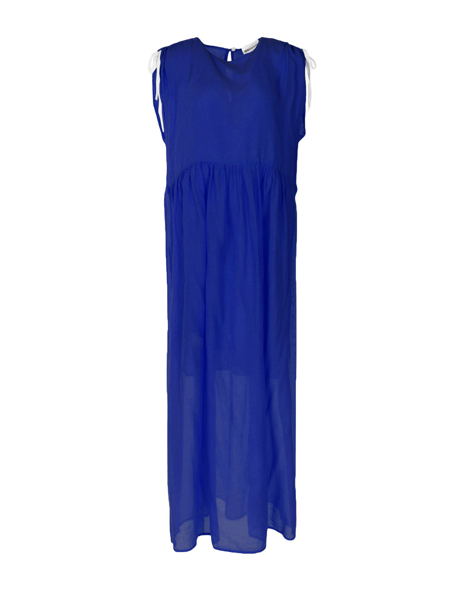 Semicouture Long Dress In Blue | ModeSens