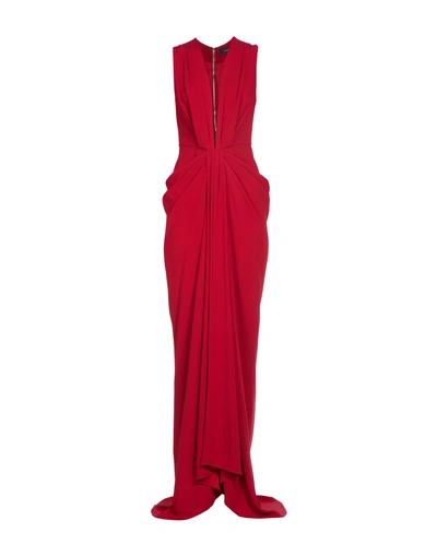 Shop Thakoon Long Dress In Brick Red