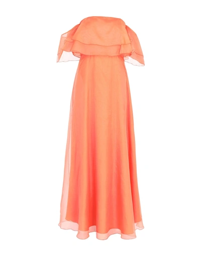 Shop Space Style Concept Long Dresses In Orange