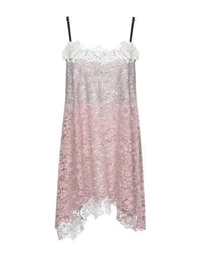 Shop Fausto Puglisi Short Dress In Pastel Pink