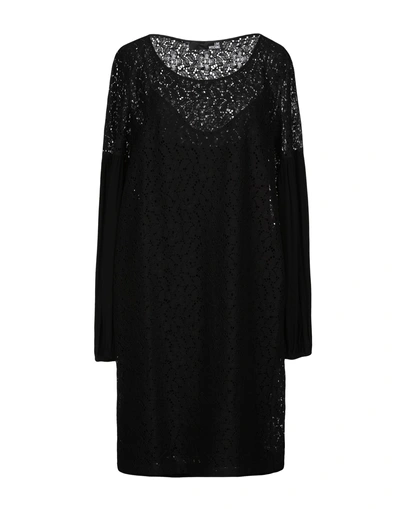 Shop Love Moschino Woman Mini Dress Black Size 8 Cotton, Polyester, Viscose