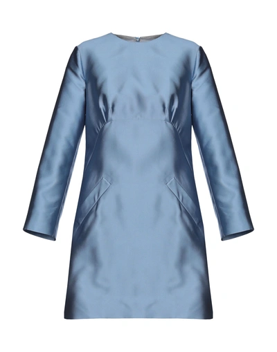 Shop Merchant Archive Short Dress In Sky Blue