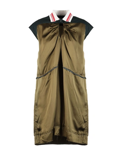 Shop Carven Short Dress In Military Green