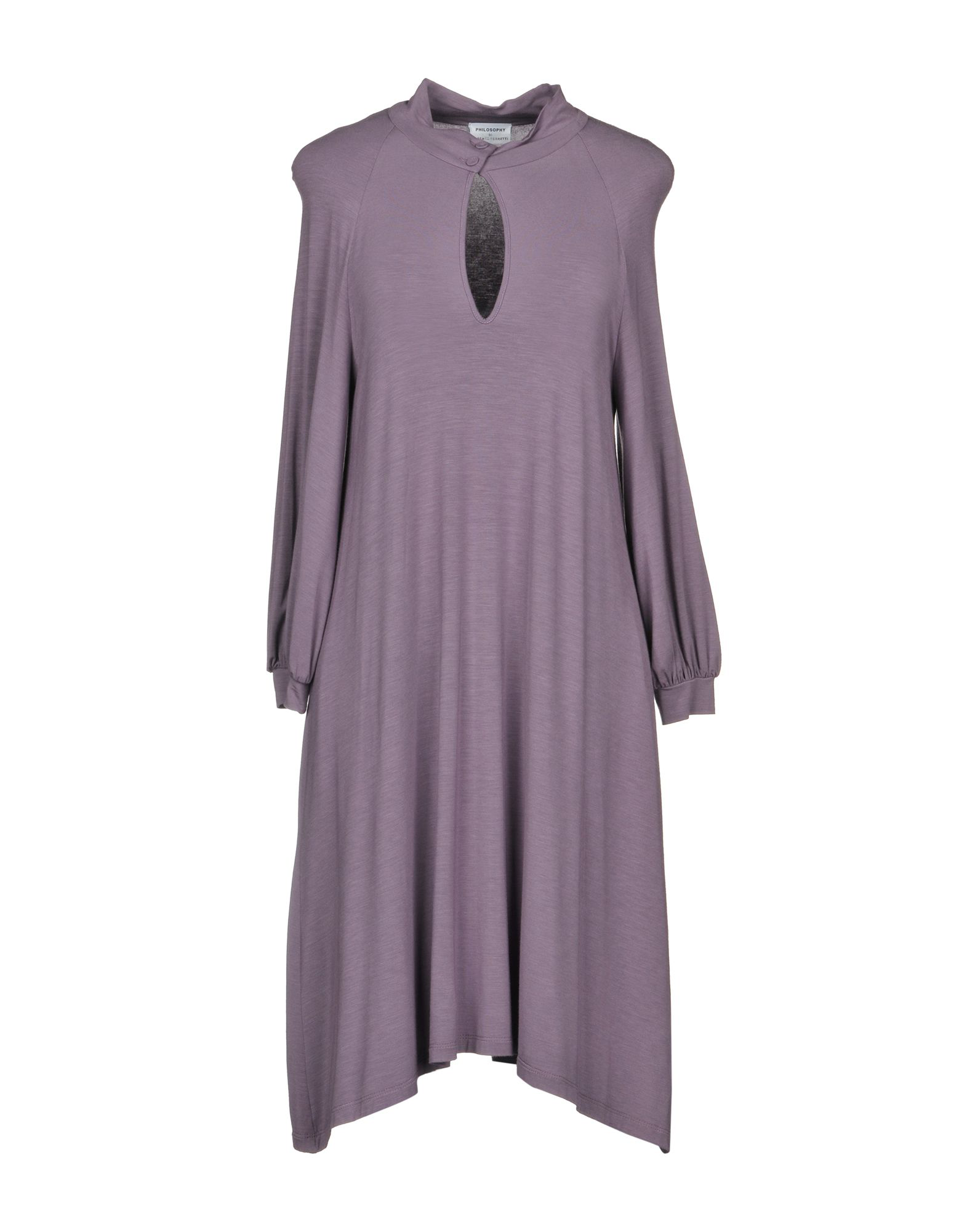 Philosophy Di Alberta Ferretti Short Dresses In Mauve Modesens