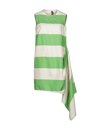 Shop Calvin Klein 205w39nyc Woman Short Dress Light Green Size 4 Silk
