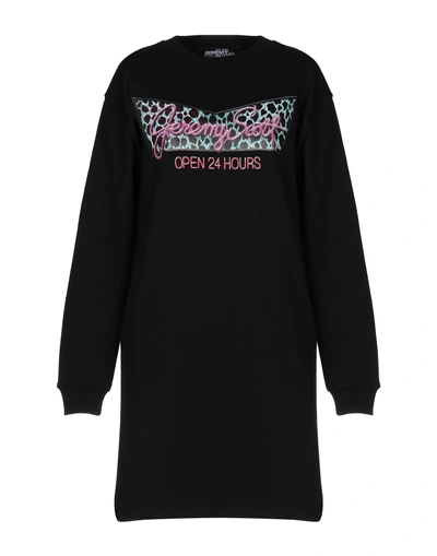 Shop Jeremy Scott Woman Mini Dress Black Size 6 Cotton