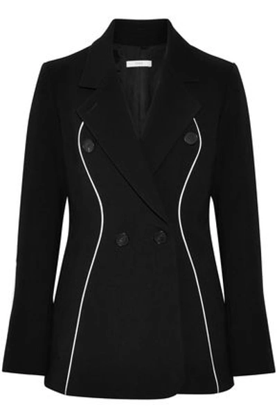 Shop Tome Woman Double-breasted Wool Blazer Black