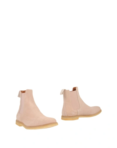 Shop Common Projects Boots In Light Pink