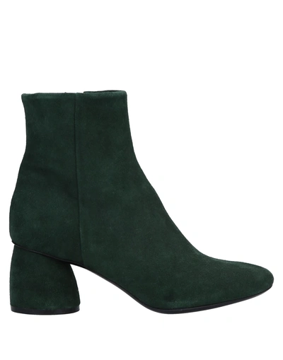 Shop Elena Iachi Ankle Boots In Dark Green