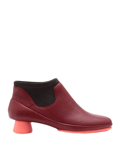 Shop Camper Ankle Boot In Maroon