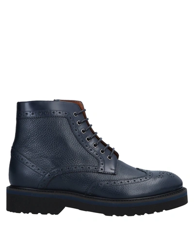 Shop Alberto Guardiani Boots In Dark Blue