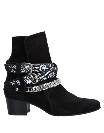 Shop Amiri Woman Ankle Boots Black Size 5 Soft Leather