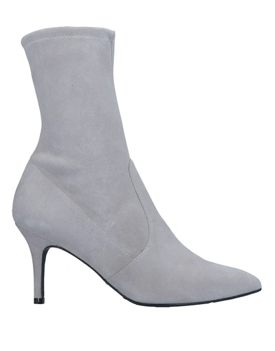 Shop Stuart Weitzman Ankle Boot In Light Grey