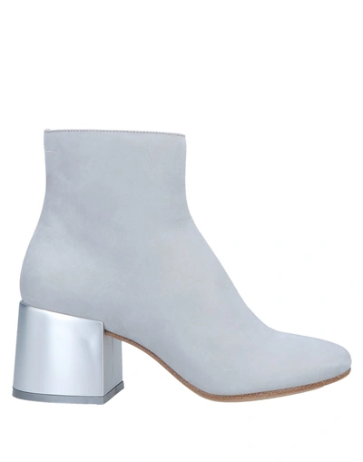 Shop Mm6 Maison Margiela Ankle Boot In Light Grey