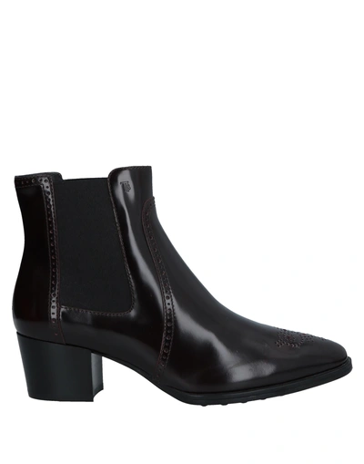 Tod's Ankle Boots In Red