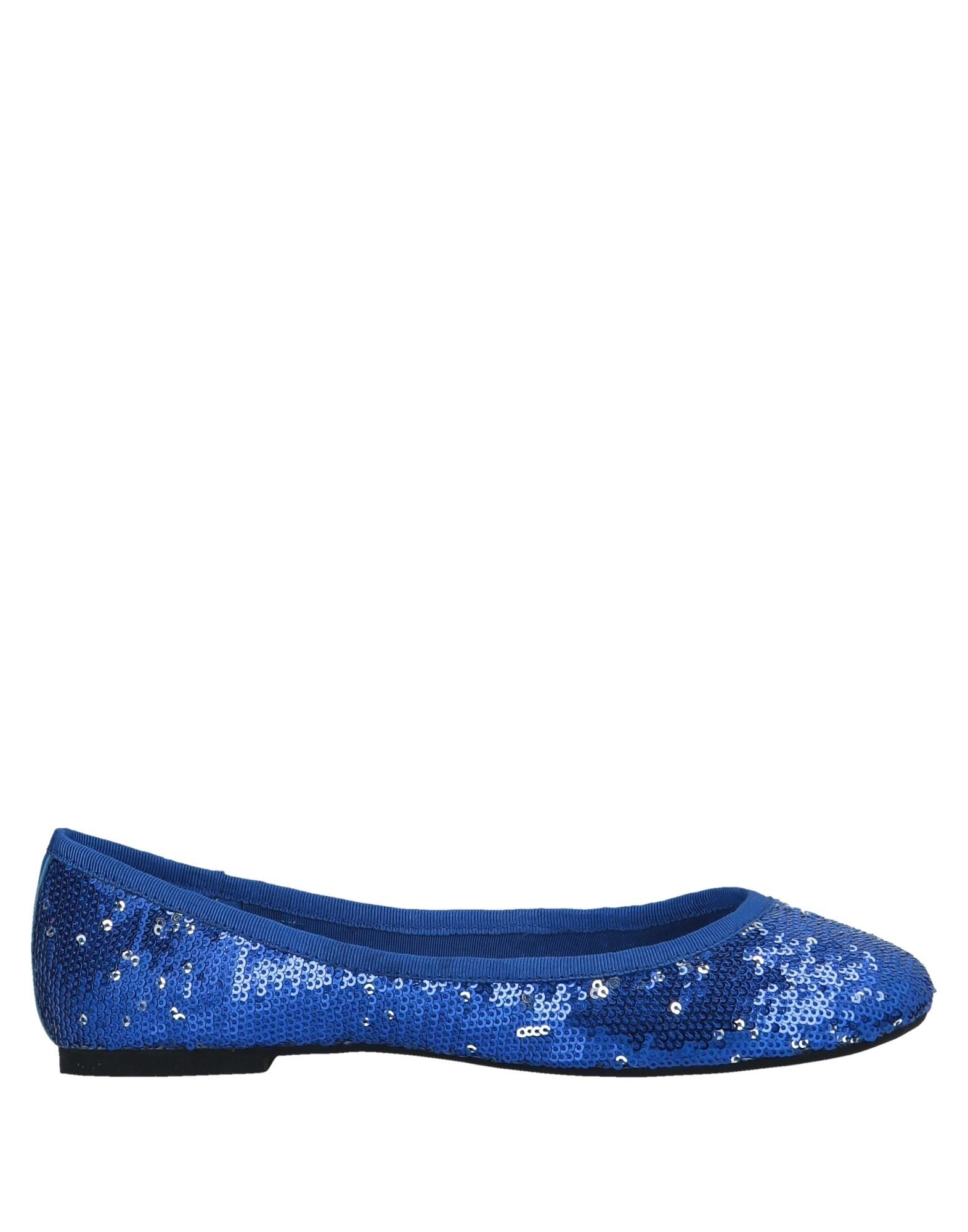 bright blue ballet flats
