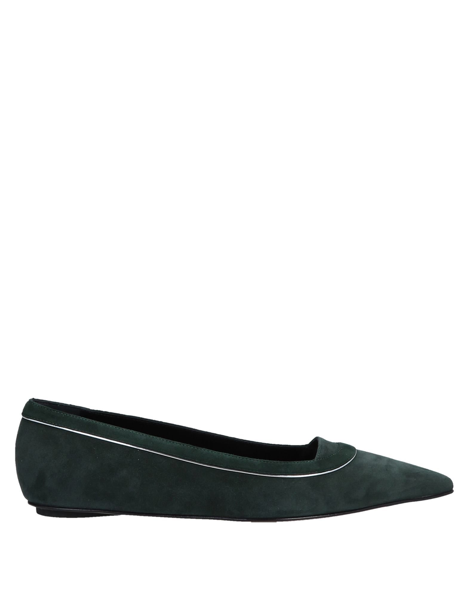 dark green ballet flats