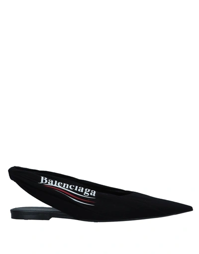 Shop Balenciaga Ballet Flats In Black