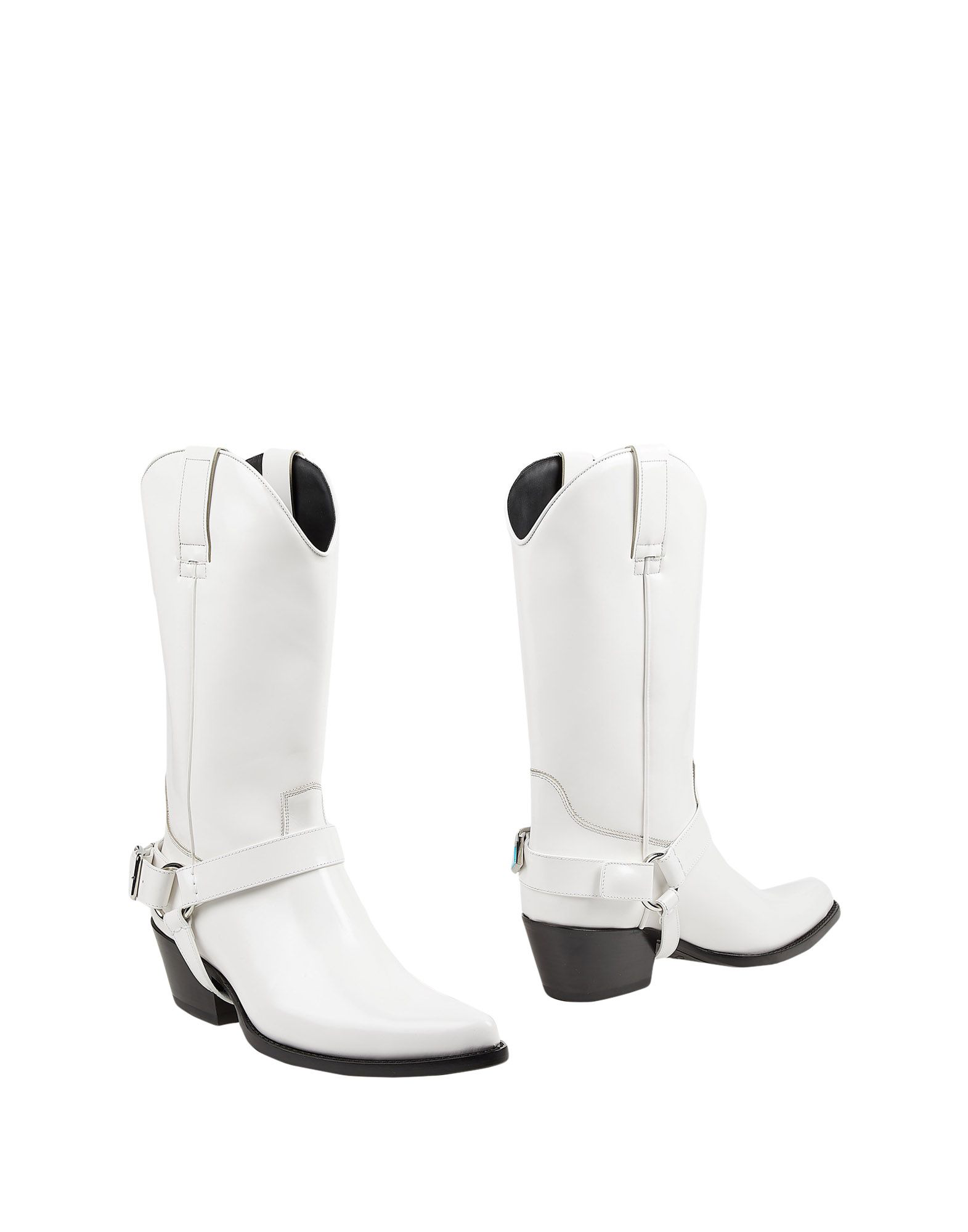 calvin klein white cowboy boots