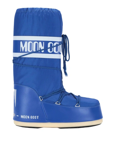 Shop Moon Boot Nylon Man Boot Bright Blue Size 9-10.5 Textile Fibers