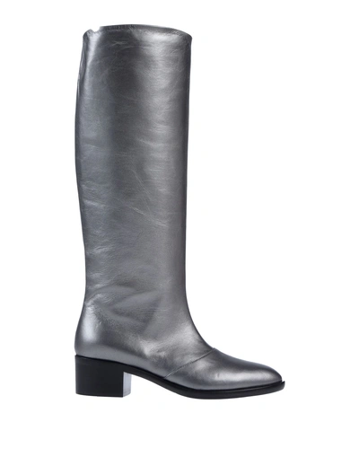 Shop Ballin Woman Boot Silver Size 5 Soft Leather