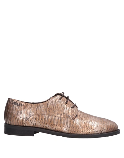 Shop Alexander Hotto Laced Shoes In Bronze