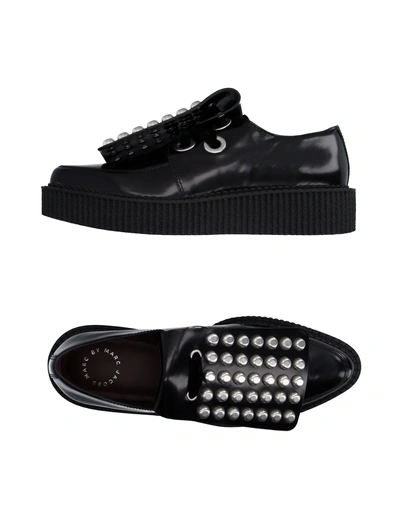 Shop Marc By Marc Jacobs Laced Shoes In Black