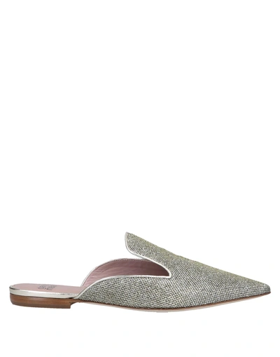 Shop Gianna Meliani Mules And Clogs In Platinum