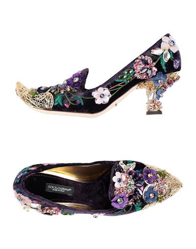 Shop Dolce & Gabbana Pump In Purple